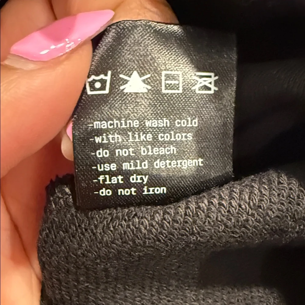 Joe Fresh Black Hoodie with Artistic Dog Design